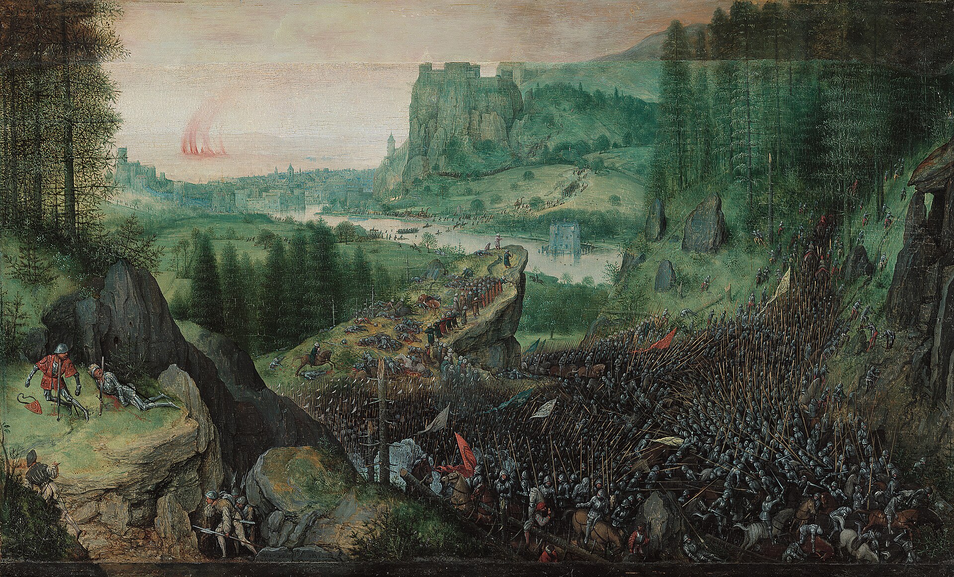Imagem de referência de O Suicídio de Saul, descrito nos dados abertos como pintura de Pieter Bruegel, o Velho