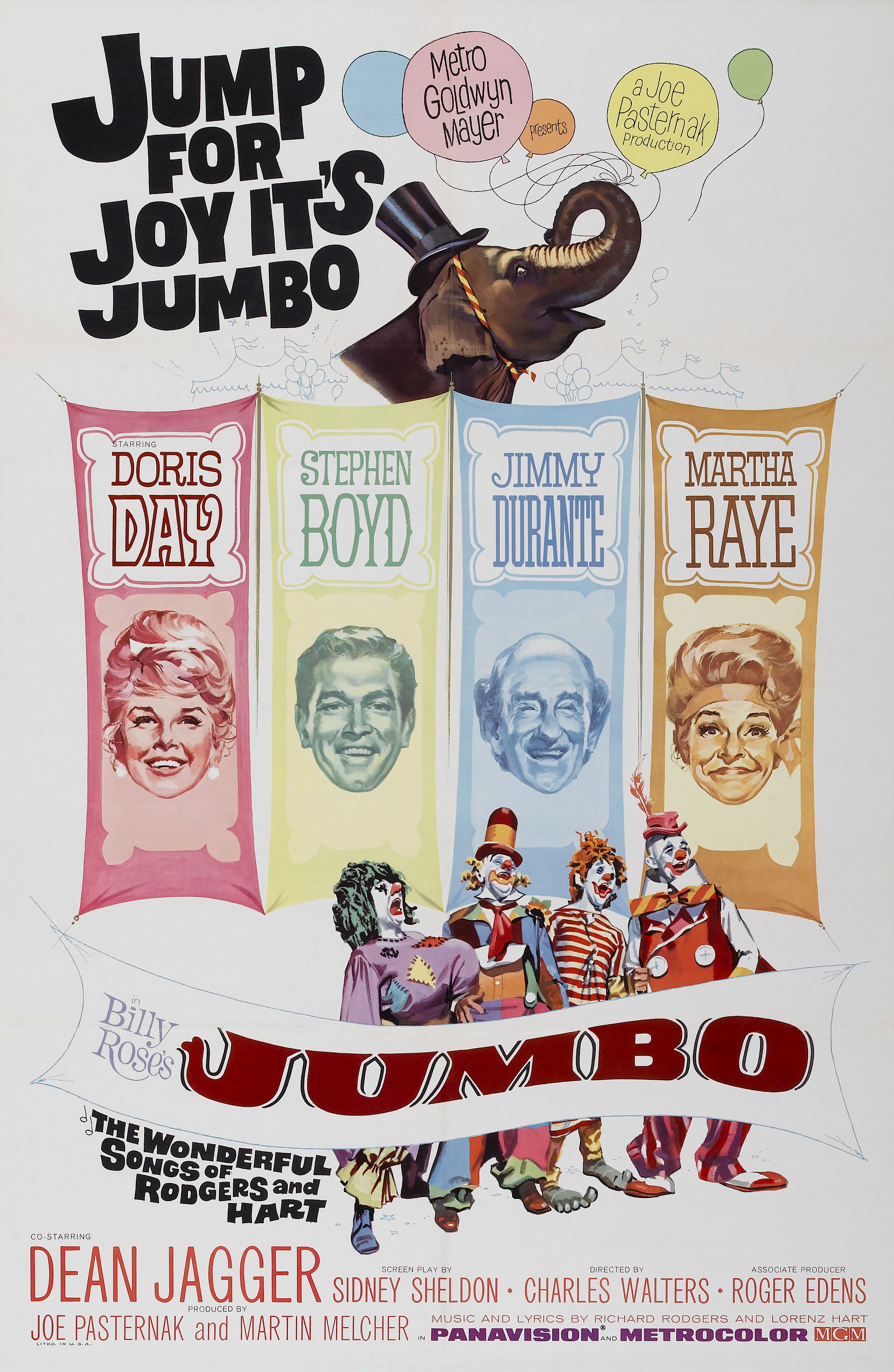 Imagem de referência de Billy Rose's Jumbo, descrito nos dados abertos como filme de 1962 dirigido por Charles Walters