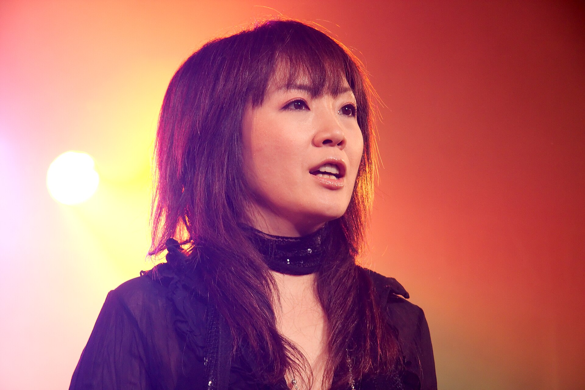 Imagem de referência de Masami Okui, descrito nos dados abertos como cantora de temas de anime e tokusatsu