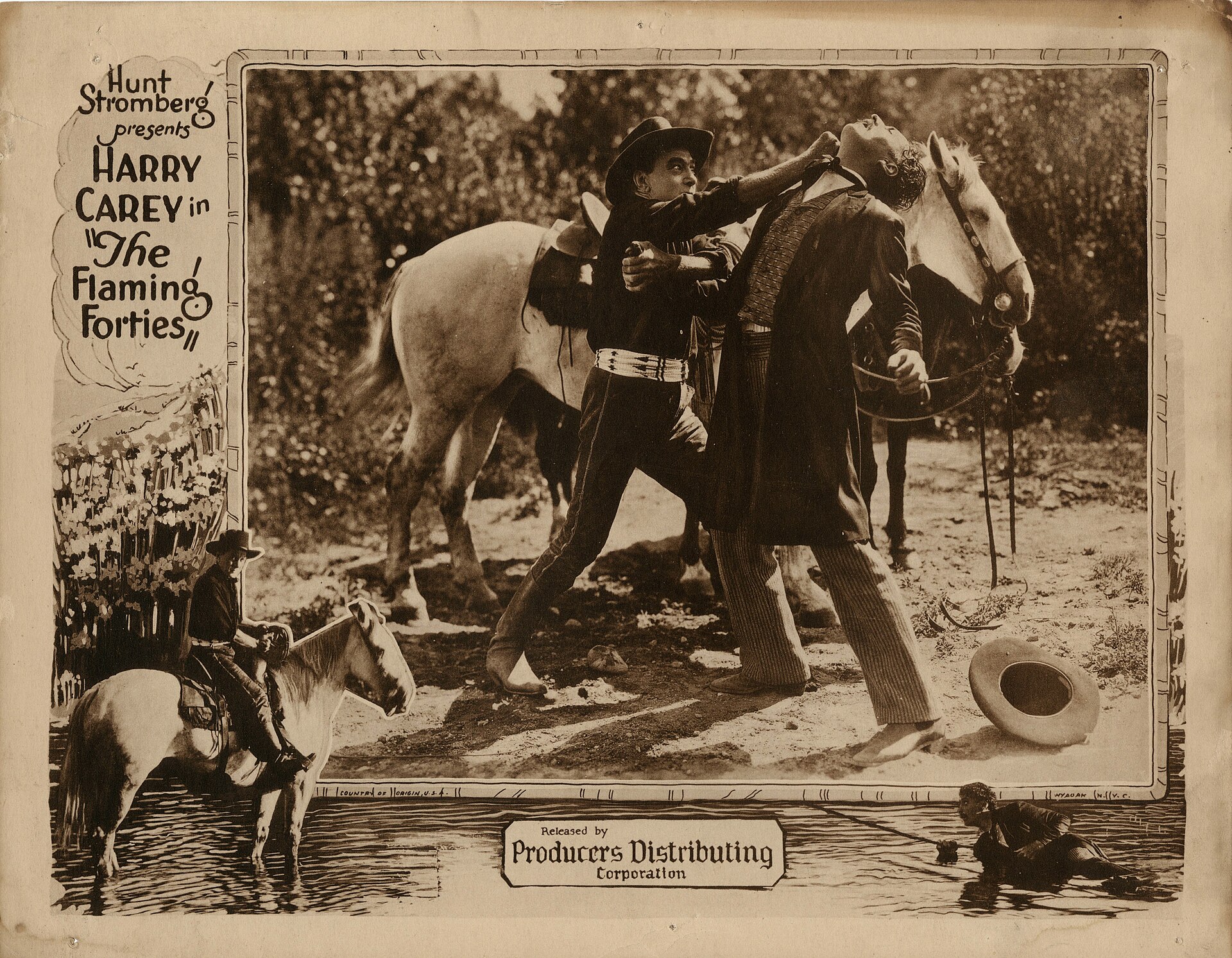 Imagem de referência relacionada a The Flaming Forties, item descrito como filme de 1924 dirigido por Tom Forman
