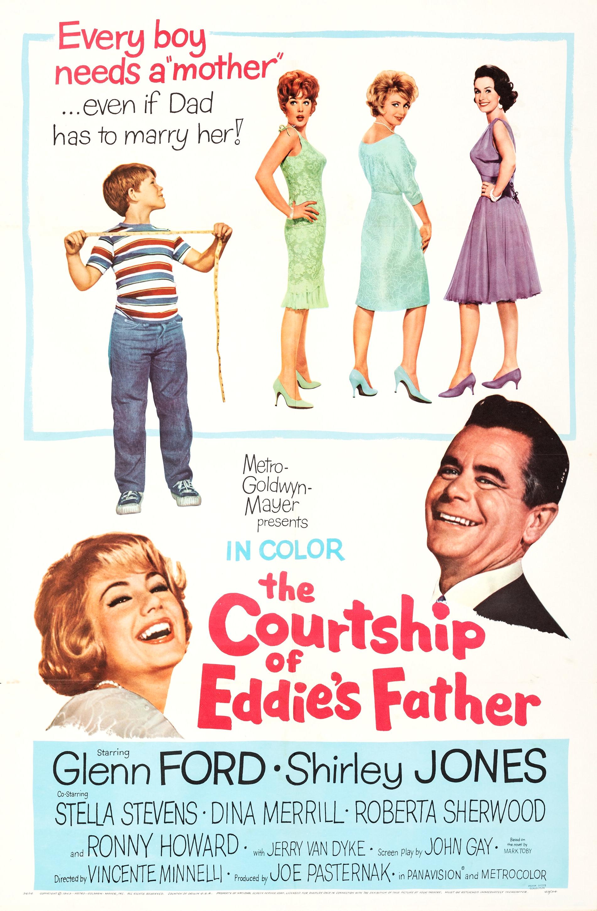 Imagem de referência de The Courtship of Eddie's Father, descrito nos dados abertos como filme de 1963 dirigido por Vincente Minnelli