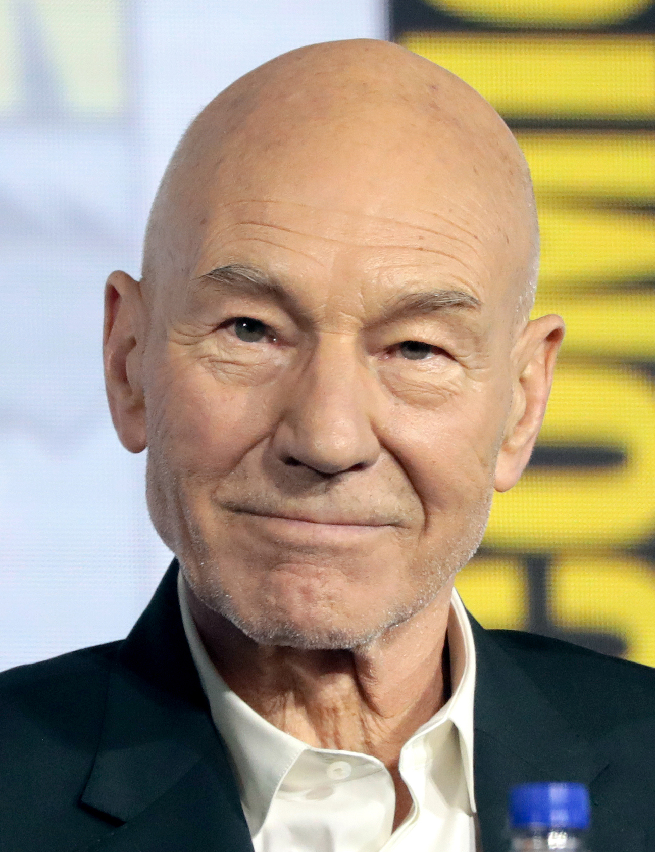 Imagem de referência relacionada a Patrick Stewart, item descrito como ator britânico