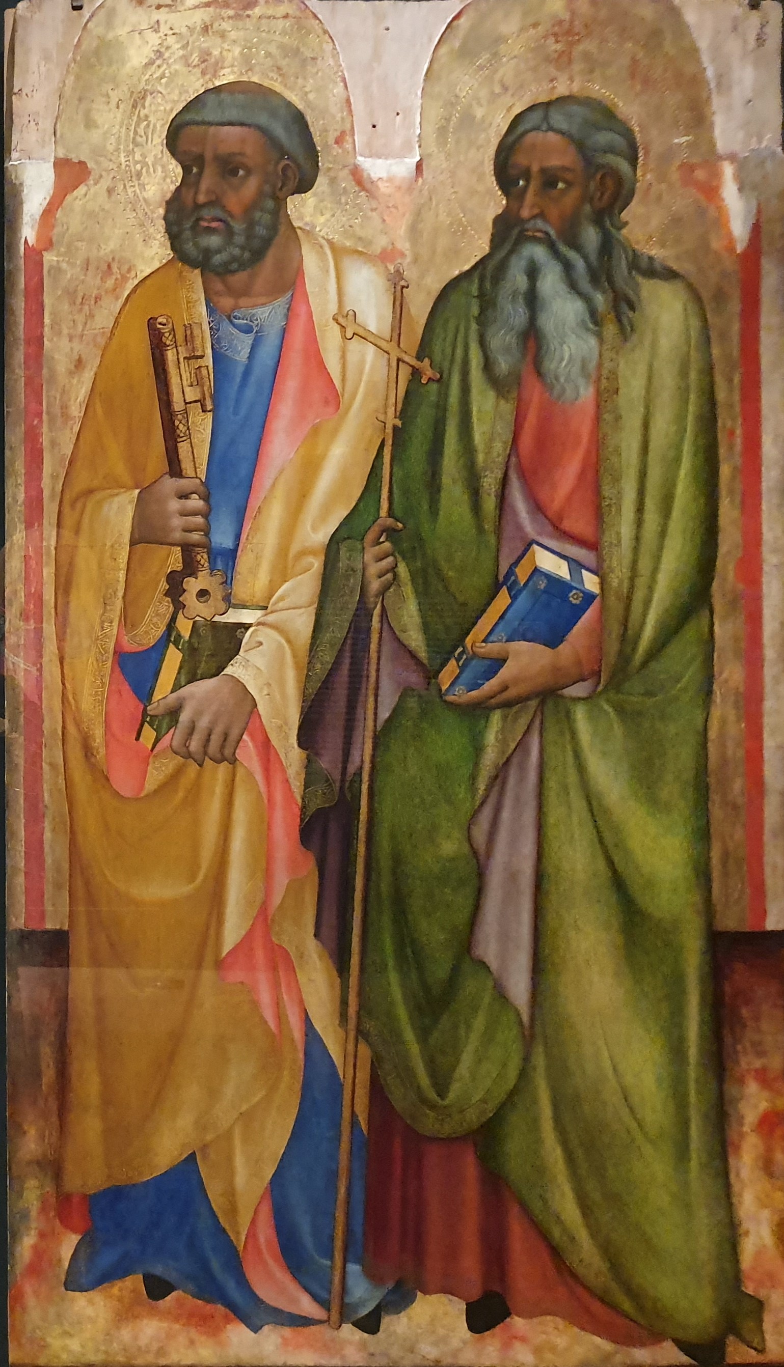 Imagem de referência de Santo André e São Pedro, descrito nos dados abertos como pintura de Álvaro Pires d'Évora