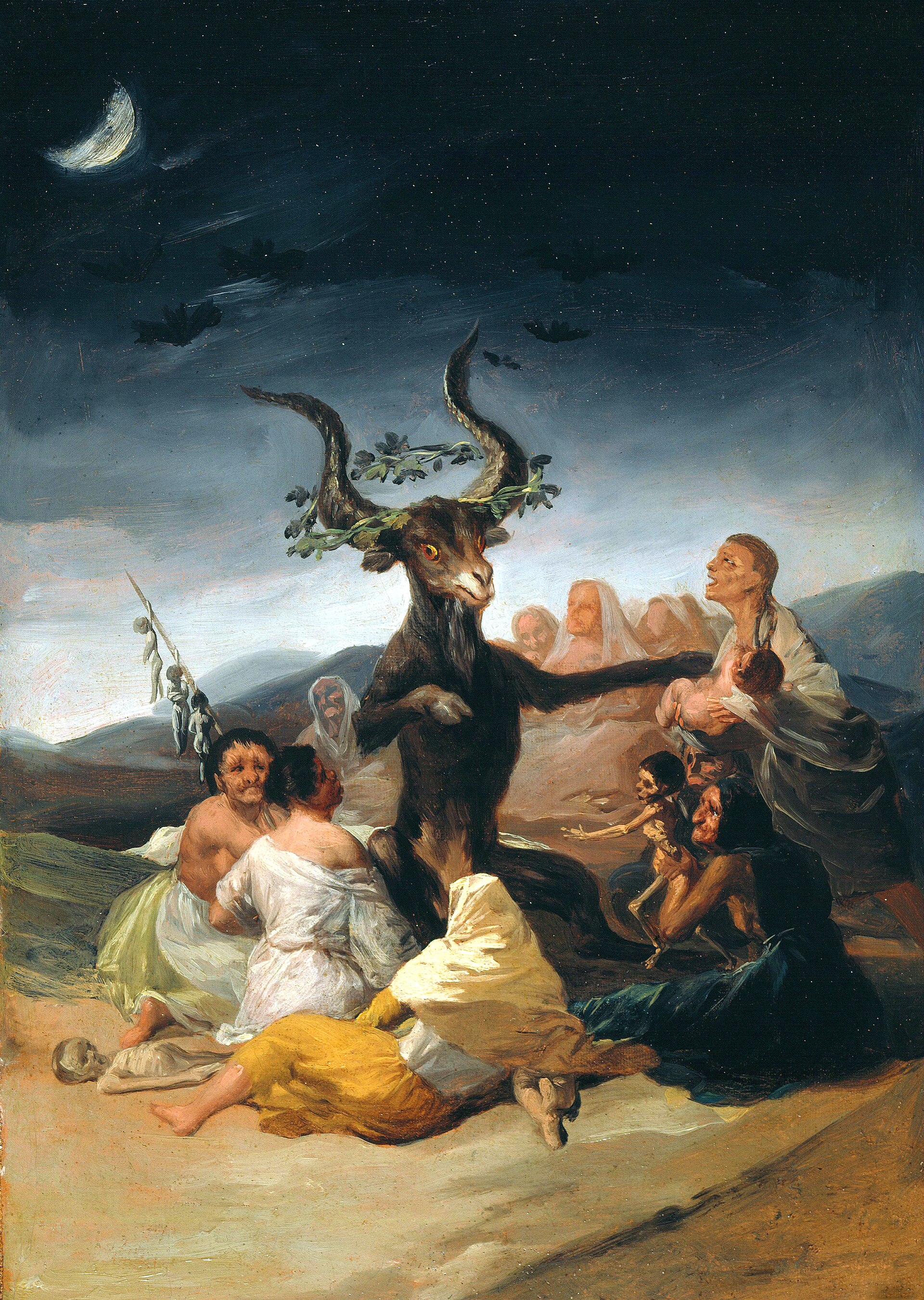 Imagem de referência de El Aquelarre, descrito nos dados abertos como pintura de Francisco de Goya
