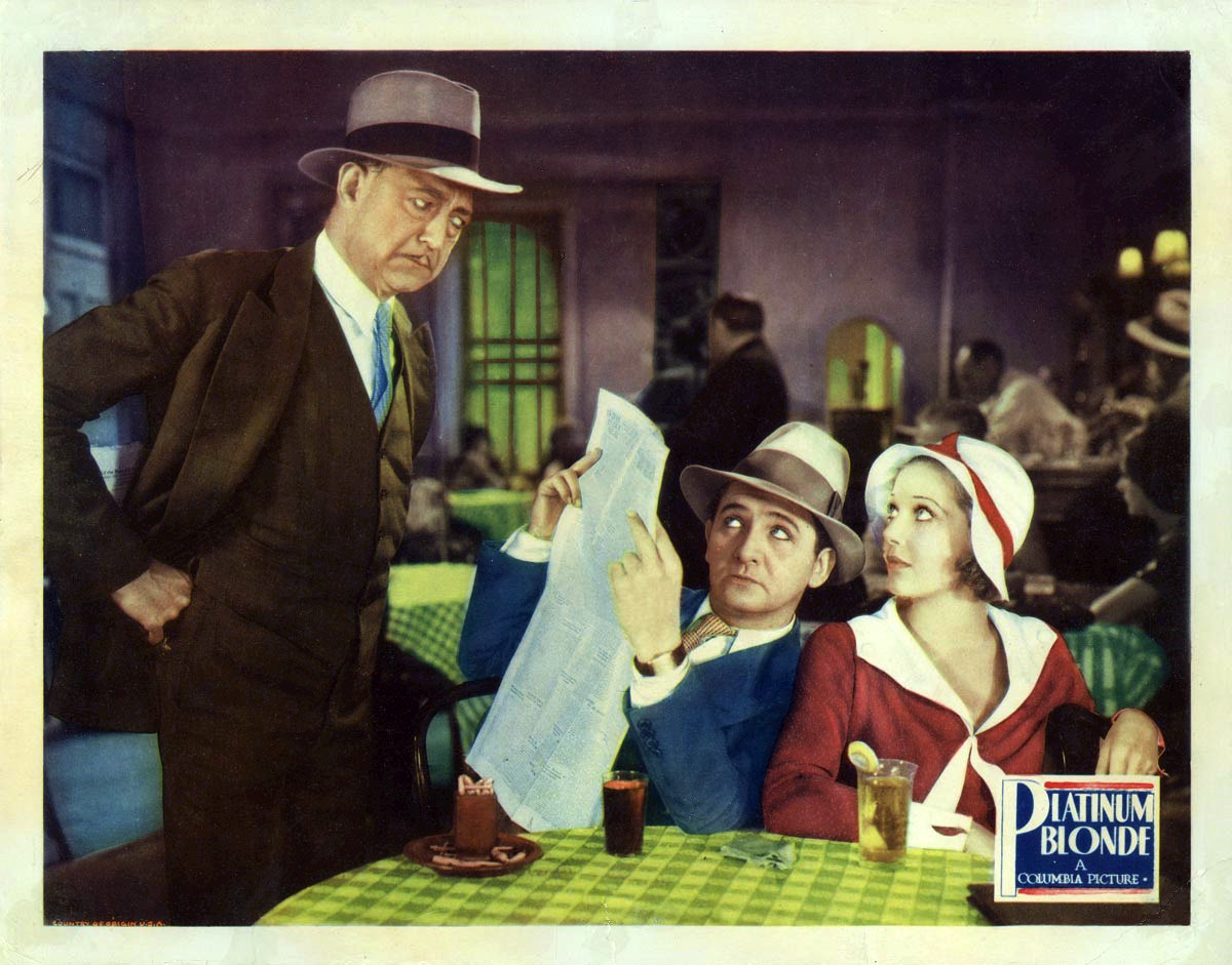 Imagem de referência de Platinum Blonde, descrito nos dados abertos como filme de 1931 dirigido por Frank Capra