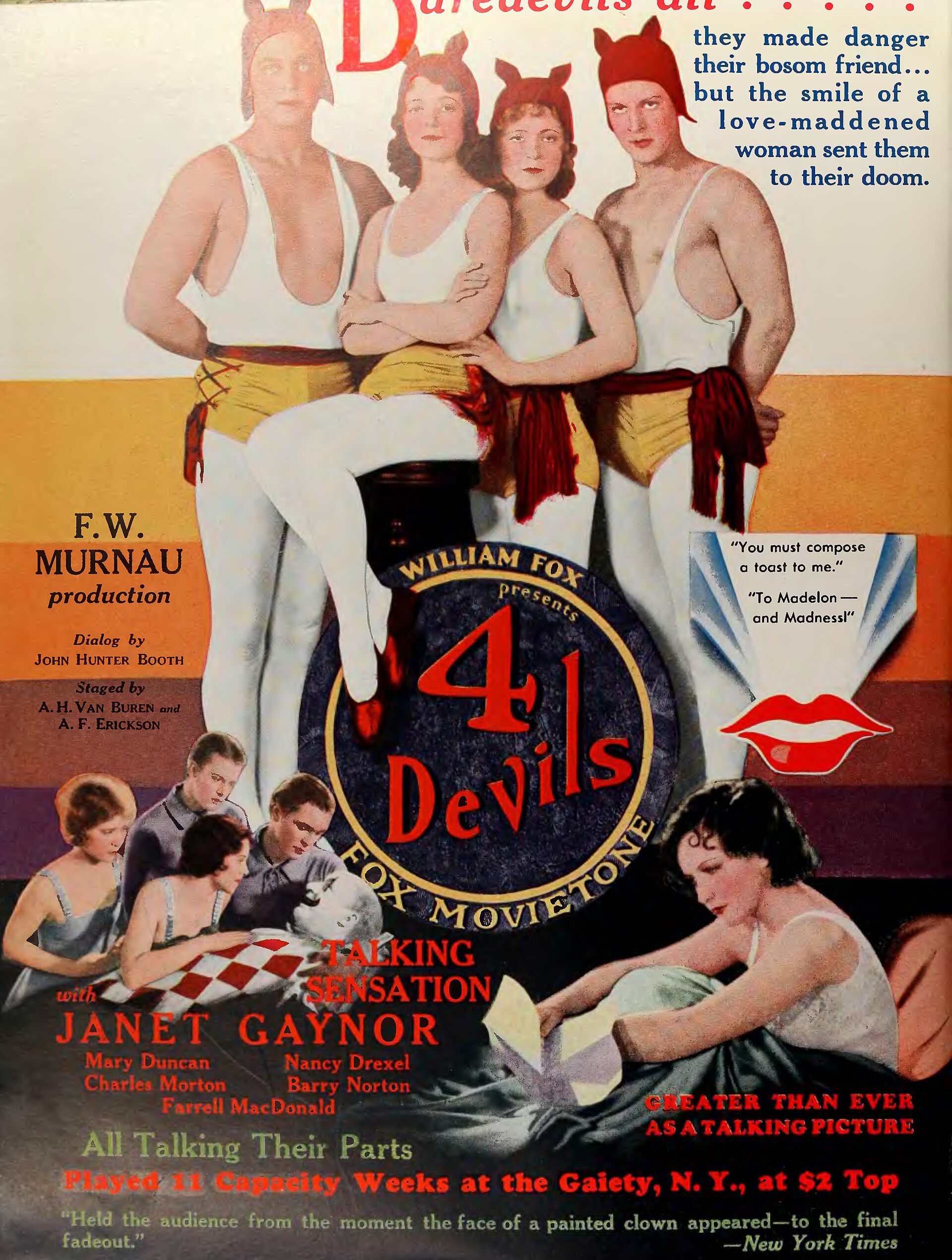 Imagem de referência de 4 Devils, descrito nos dados abertos como filme de 1928 dirigido por F. W. Murnau