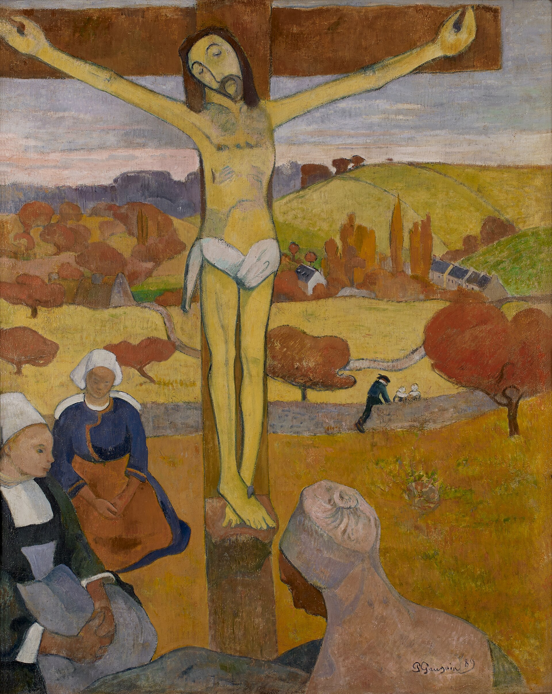 Imagem de referência de O Cristo Amarelo, descrito nos dados abertos como pintura de Paul Gauguin