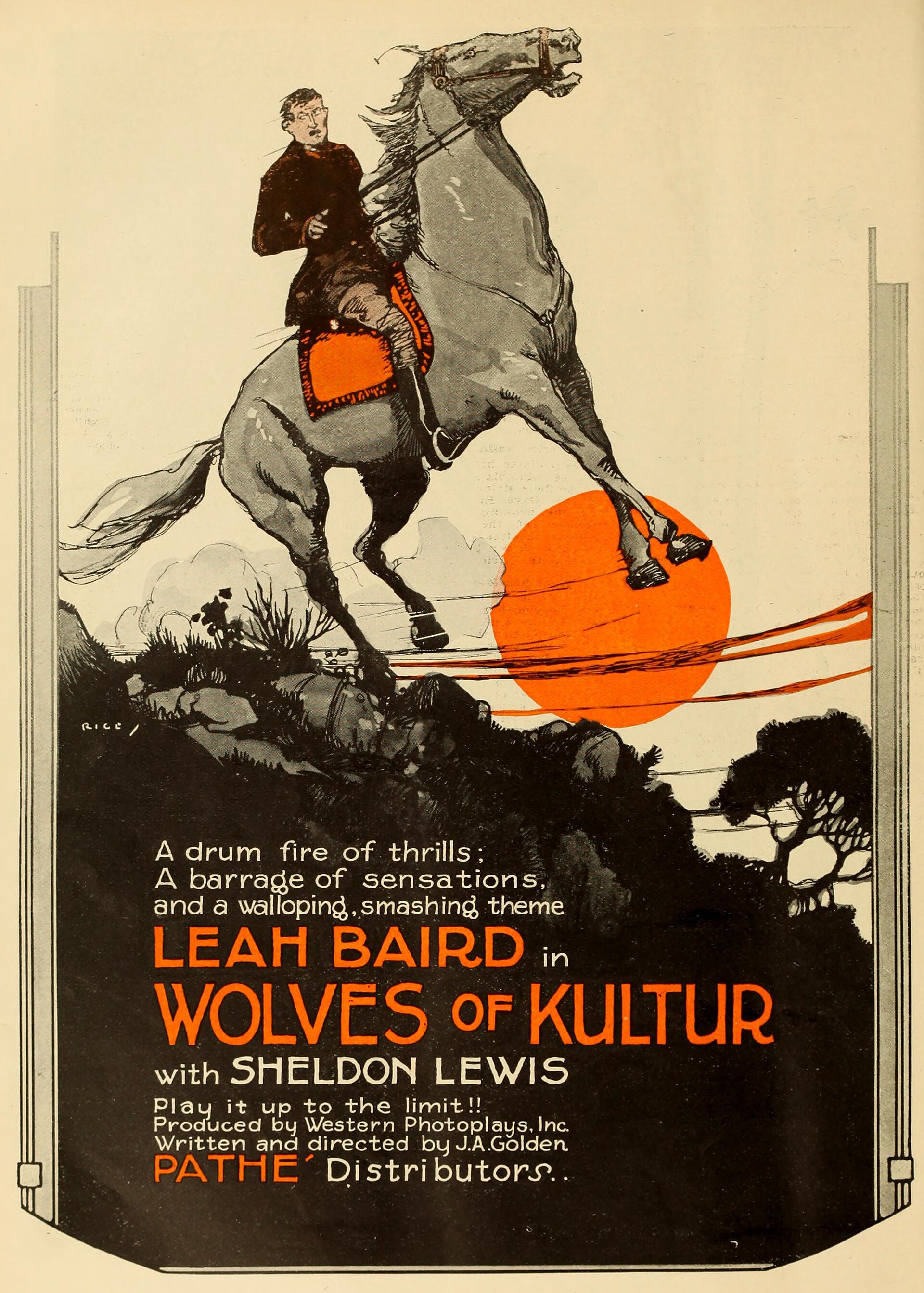 Imagem de referência de Wolves of Kultur, descrito nos dados abertos como filme de 1918 dirigido por Joseph A. Golden