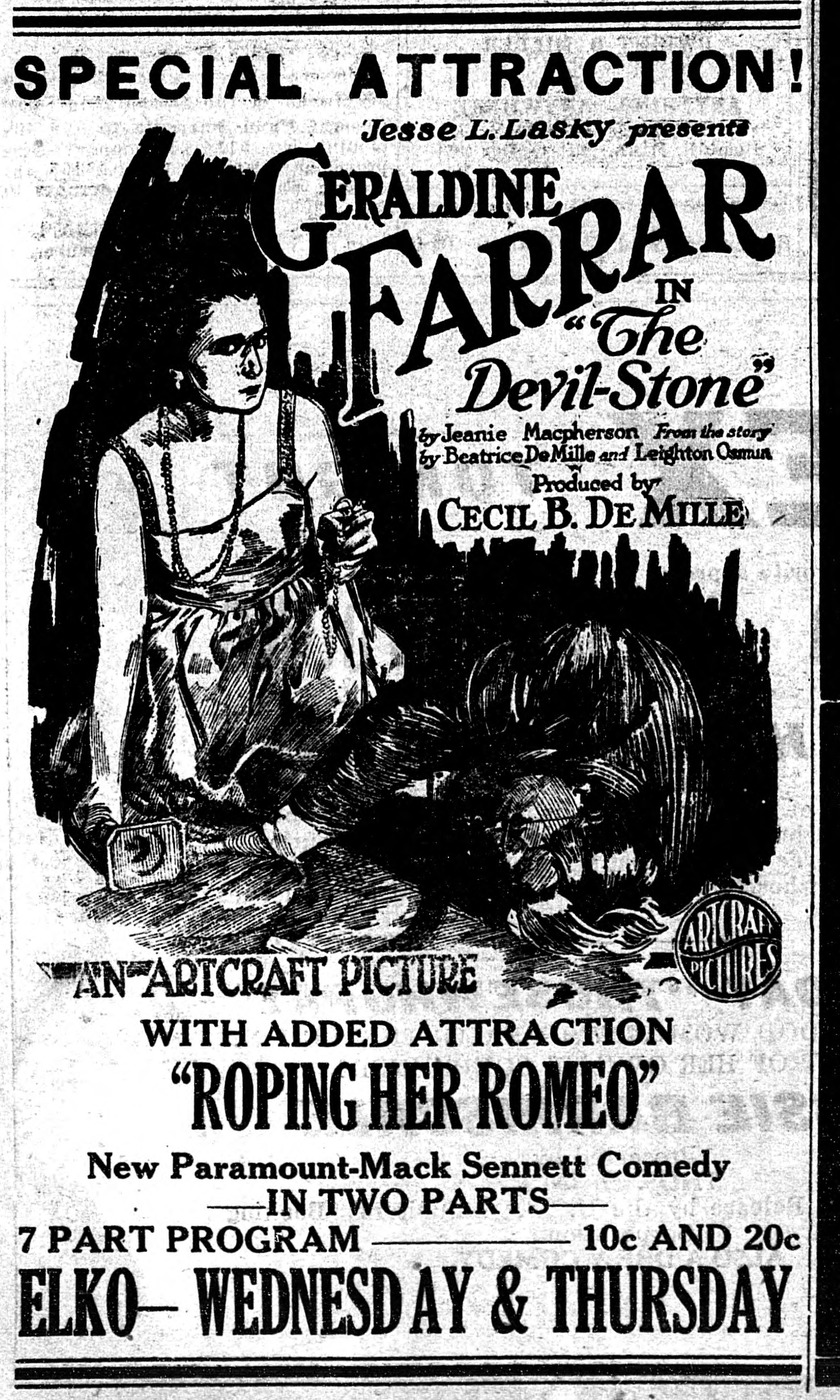 Imagem de referência de The Devil-Stone, descrito nos dados abertos como filme de 1917 dirigido por Cecil B. DeMille