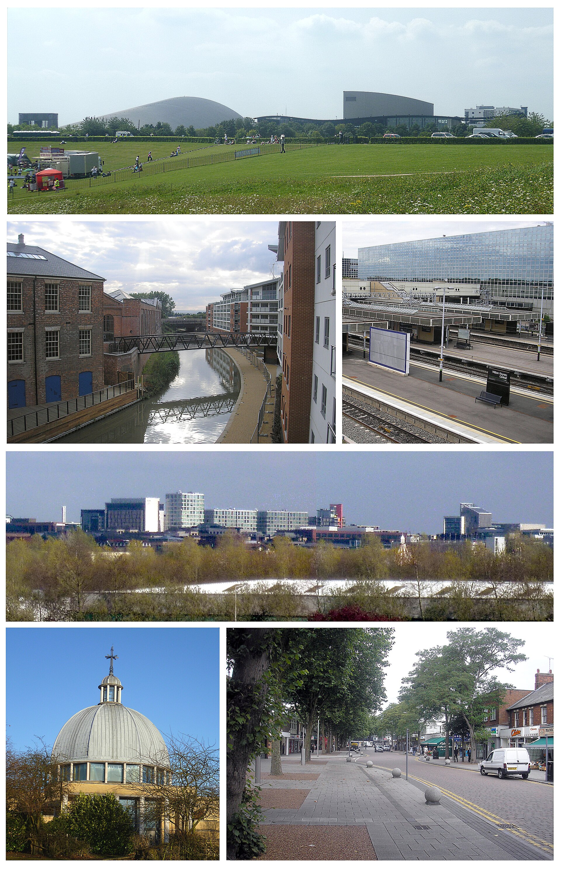 Imagem de referência relacionada a Milton Keynes, item descrito como cidade em Buckinghamshire, Inglaterra