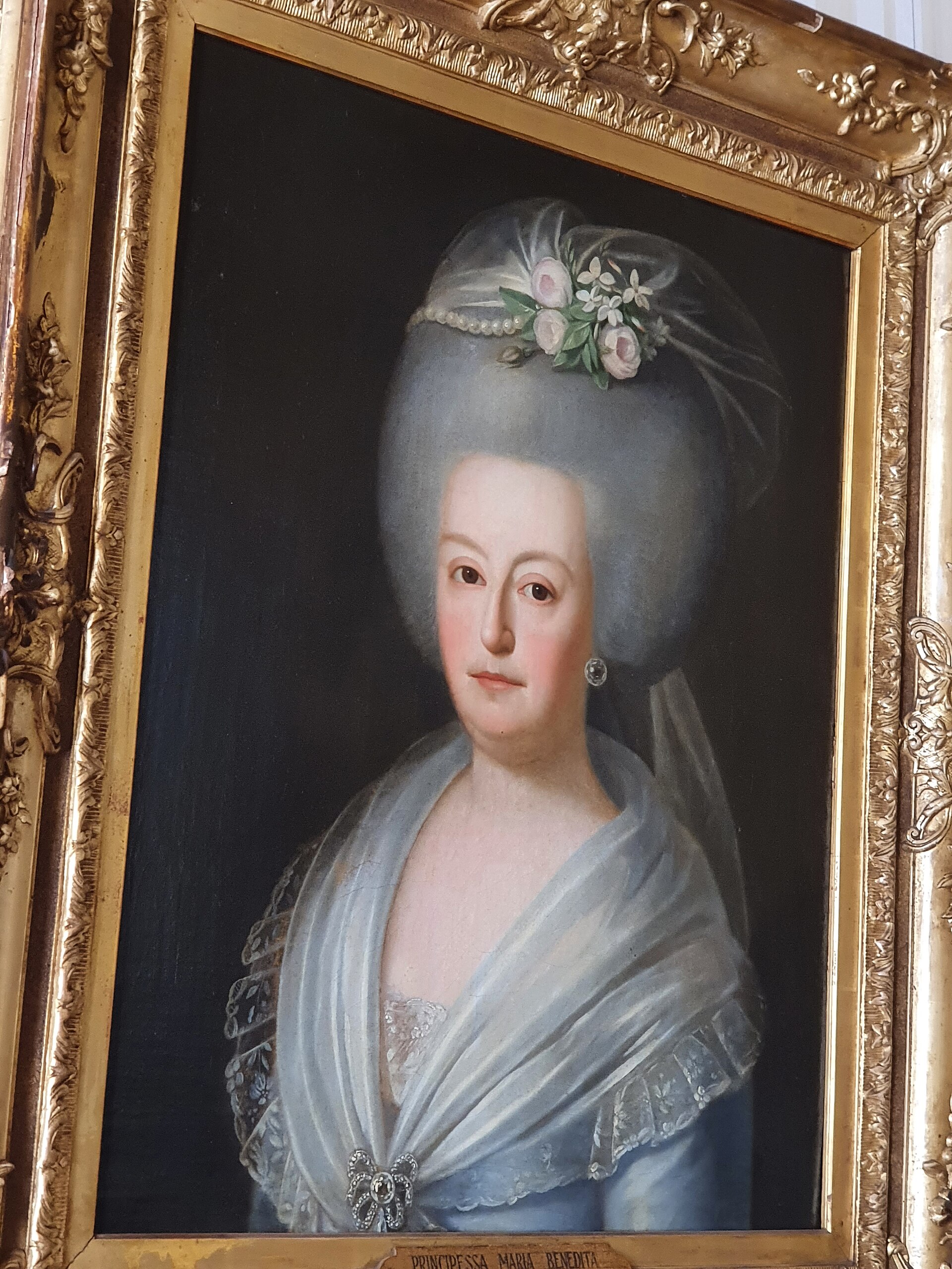 Imagem de referência de Retrato de D. Maria Francisca Benedita, princesa de Portugal, descrito nos dados abertos como pintura de Giuseppe Troni