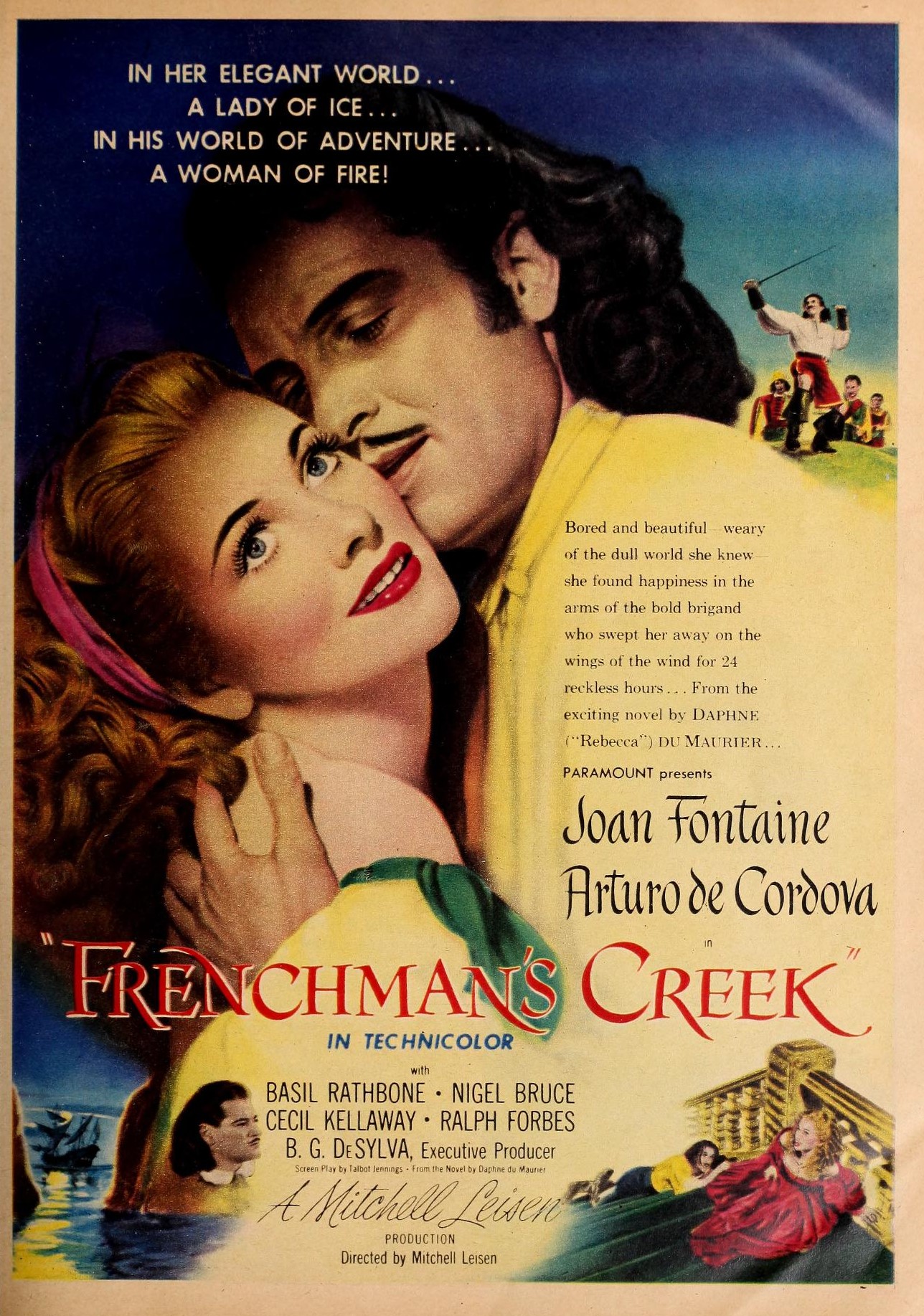 Imagem de referência relacionada a Frenchman's Creek, item descrito como filme de 1944 dirigido por Mitchell Leisen