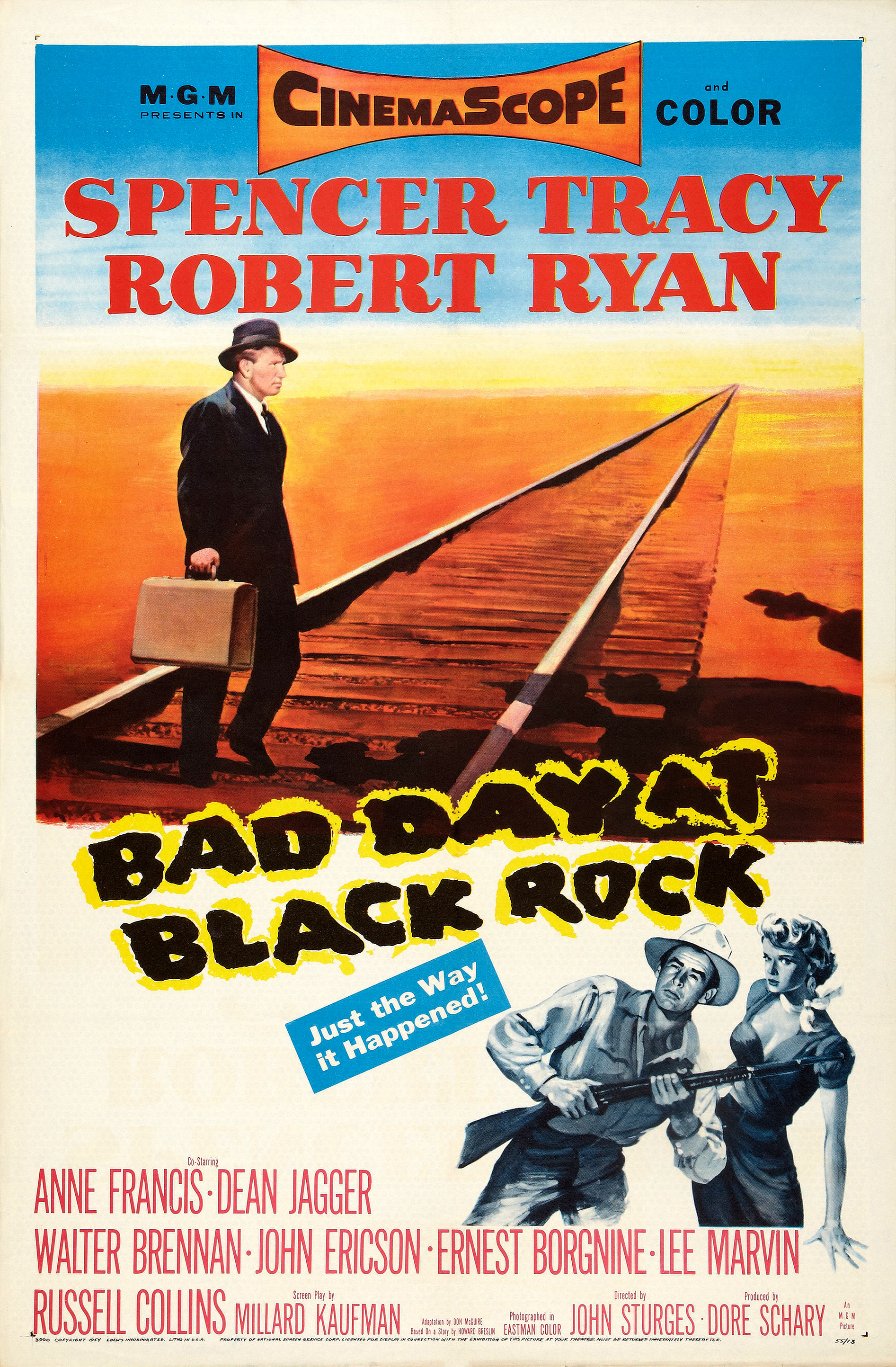 Imagem de referência de Bad Day at Black Rock, descrito nos dados abertos como filme de 1955 dirigido por John Sturges