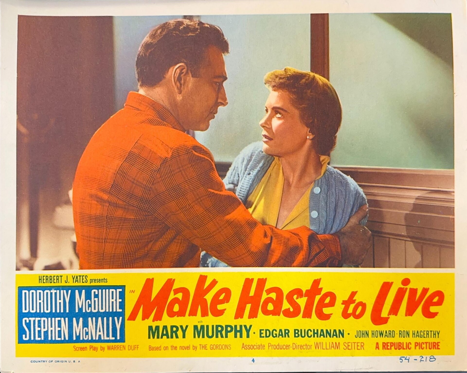 Imagem de referência de Make Haste to Live, descrito nos dados abertos como filme de 1950 dirigido por William A. Seiter