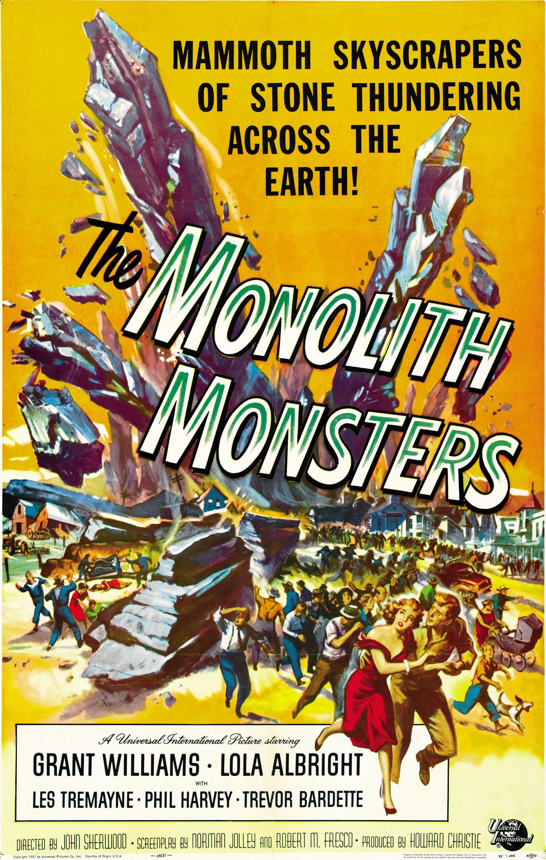 Imagem de referência relacionada a The Monolith Monsters, item descrito como filme de 1957 dirigido por John Sherwood