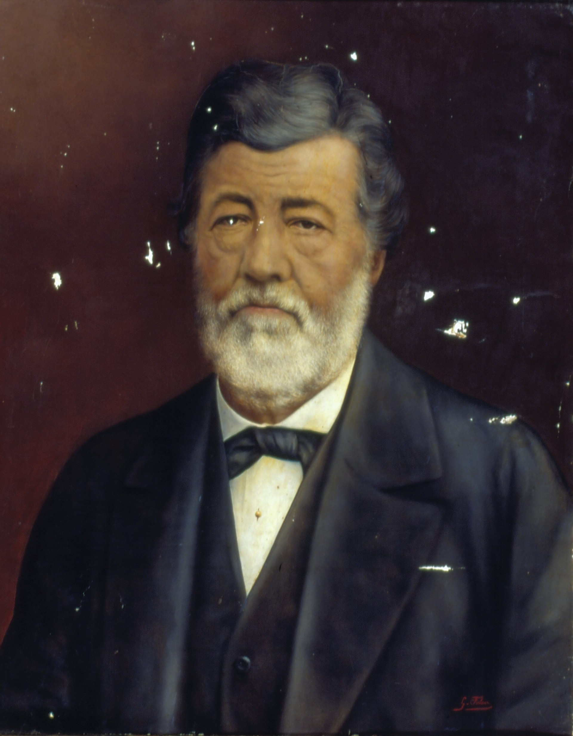 Imagem de referência de Retrato de João da Cruz Leite, descrito nos dados abertos como pintura de Gaspar Falco