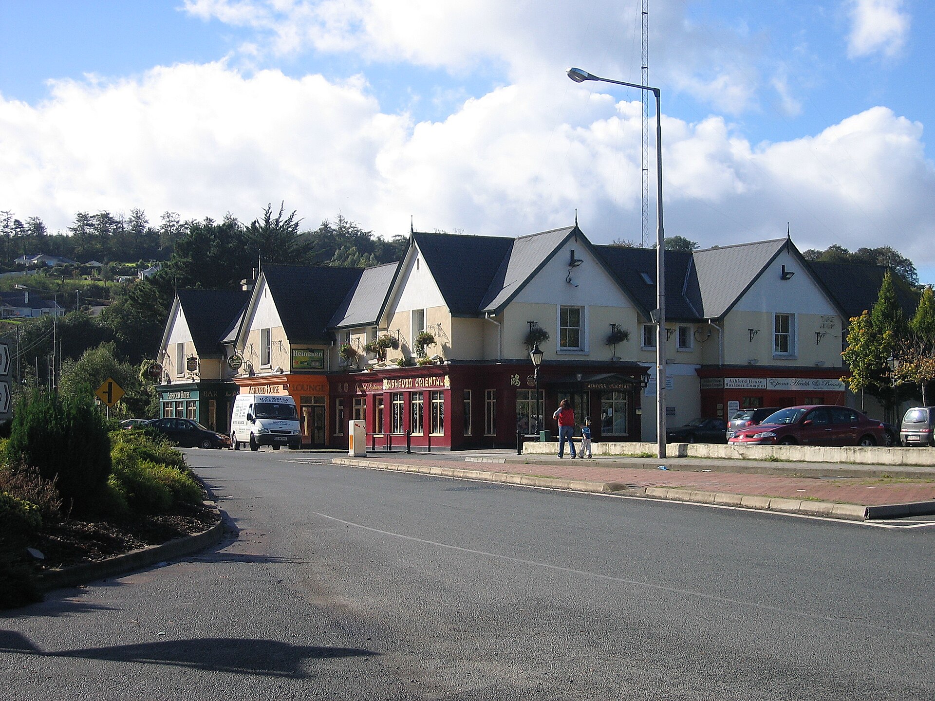 Imagem de referência relacionada a Ashford, item descrito como cidade em Leinster, na Irlanda