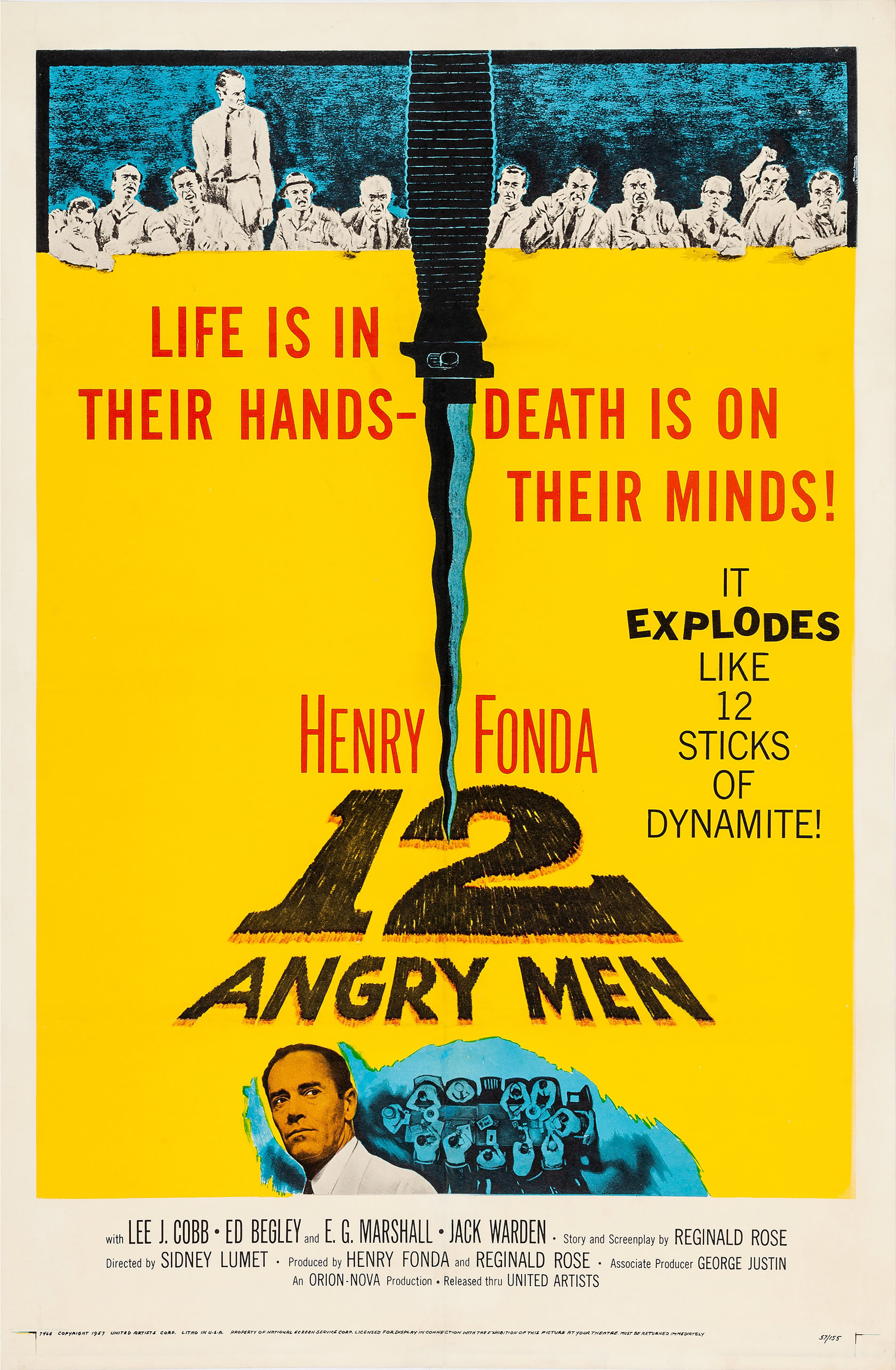 Imagem de referência relacionada a 12 Homens em Fúria, item descrito como filme de 1957 realizado por Sidney Lumet