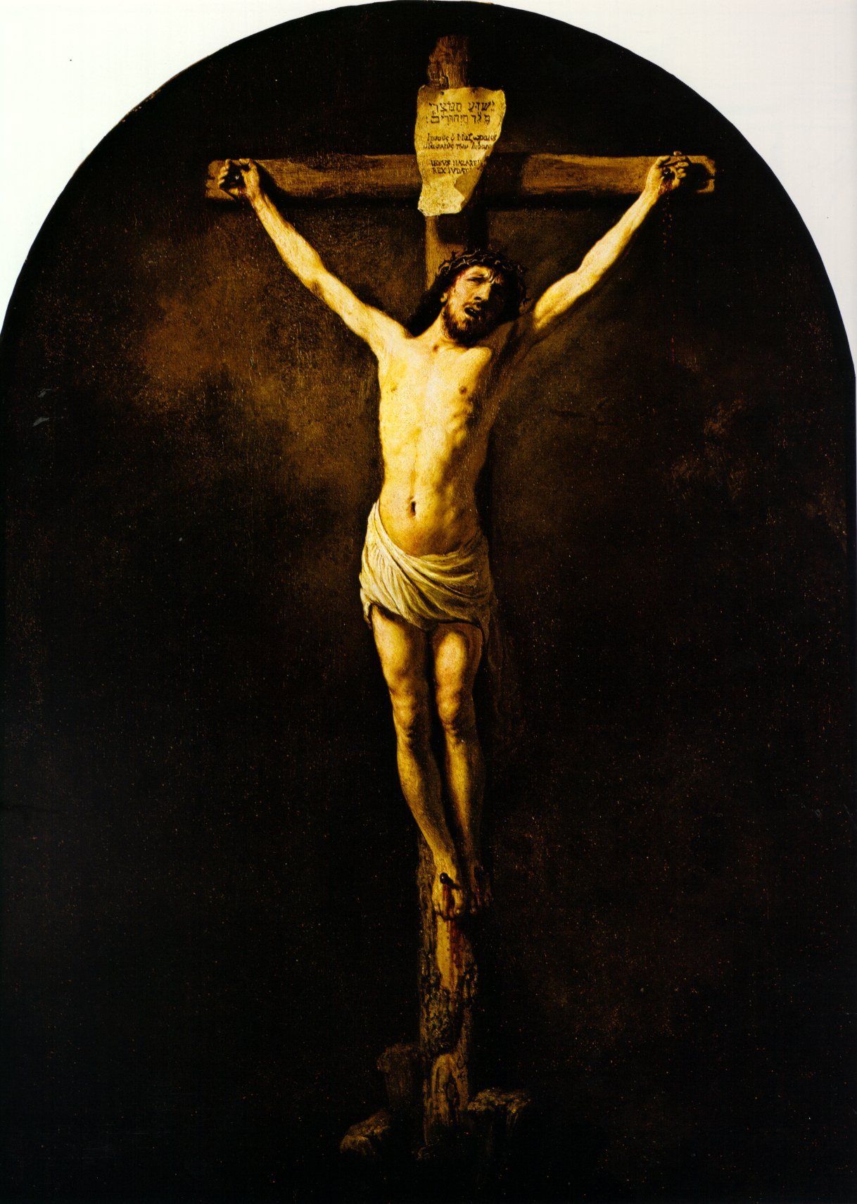 Imagem de referência de Cristo na Cruz, descrito nos dados abertos como pintura de Rembrandt