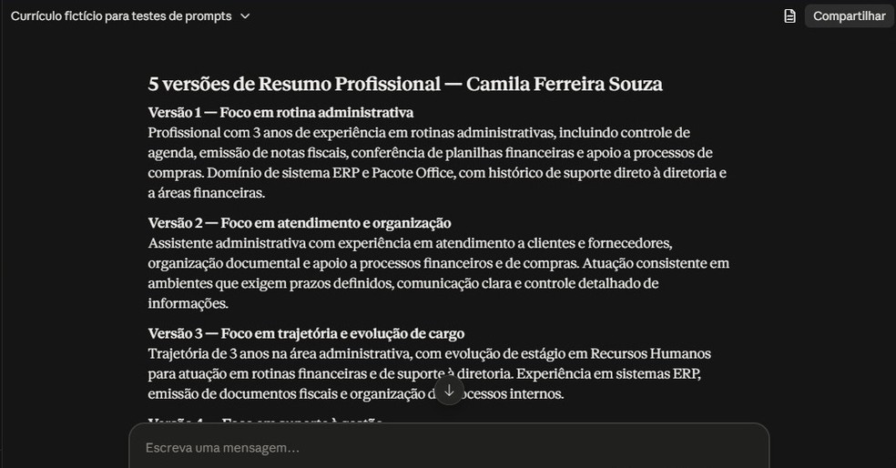 Prompt para melhorar o currículo: 10 opções para deixá-lo mais profissional