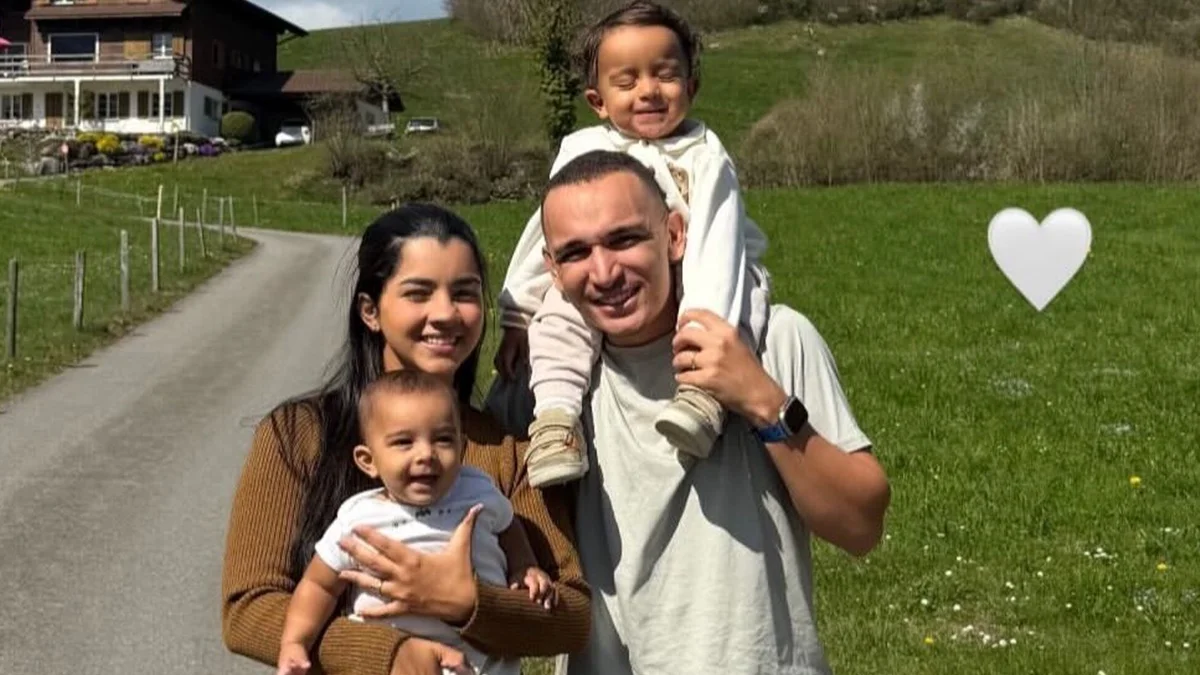 Filhos de João Gomes se empolgam ao assistir show do pai no Rock in Rio