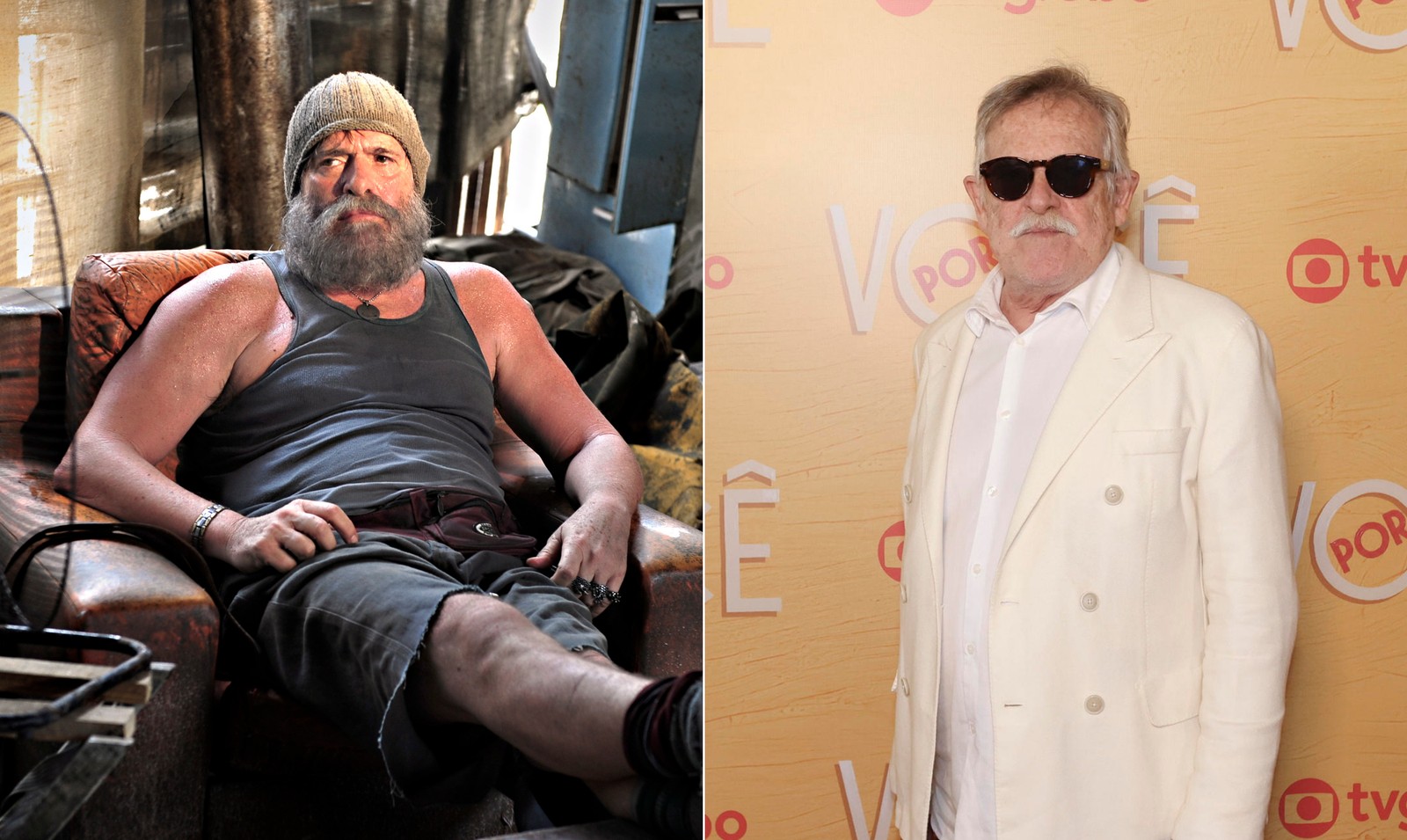 José de Abreu como Nilo, outro vilão de 'Avenida Brasil'; em 2026, o ator está no elenco de 'Por você' — Foto: Divulgação TV Globo