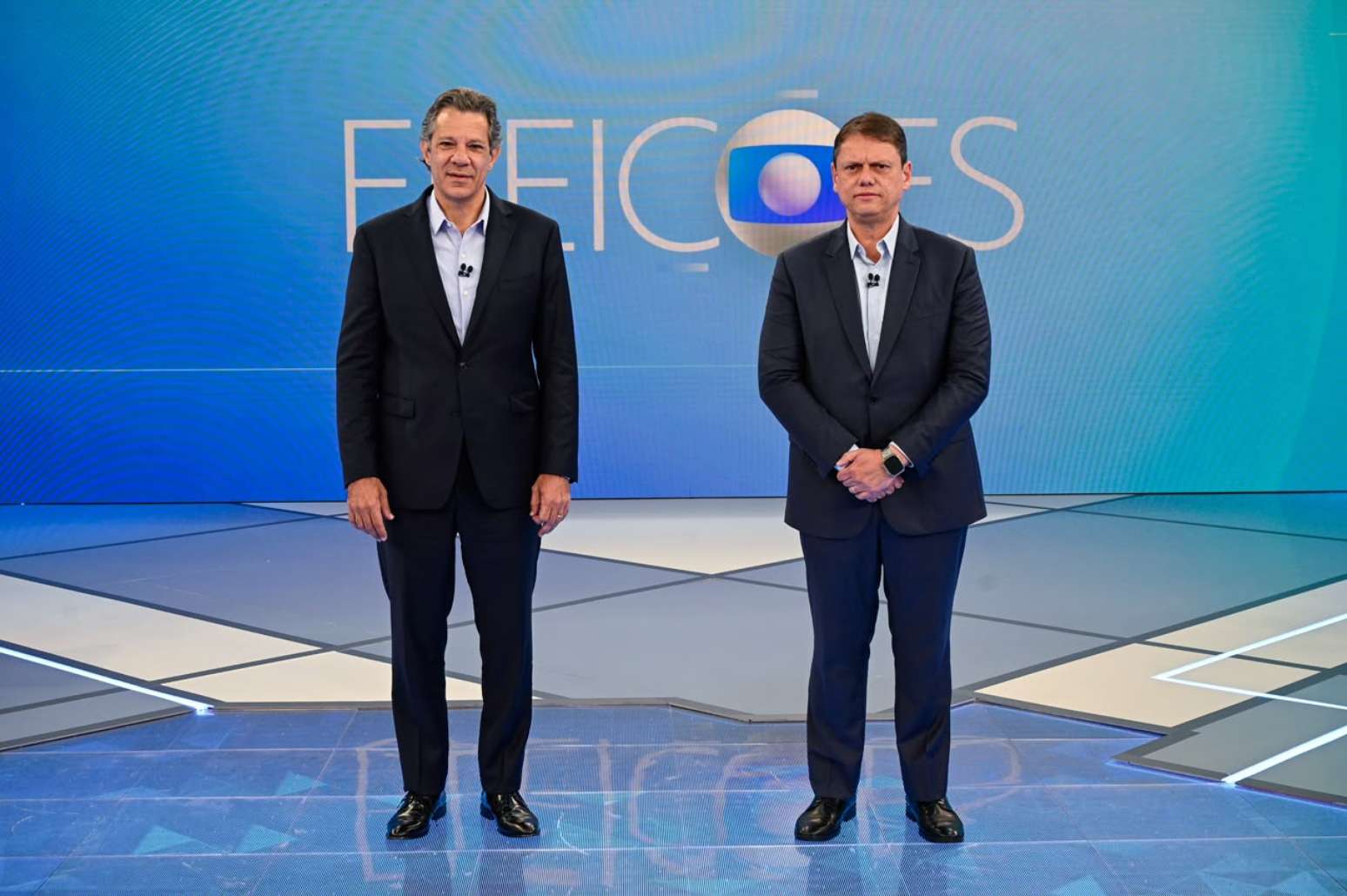 Candidatos ao governo de São Paulo, Fernando Haddad (PT) e Tarcísio de Freitas (Republicanos)