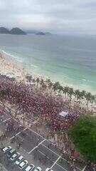 Apoiadores de Lula fazem ato em Copacabana, na Zona Sul do Rio
