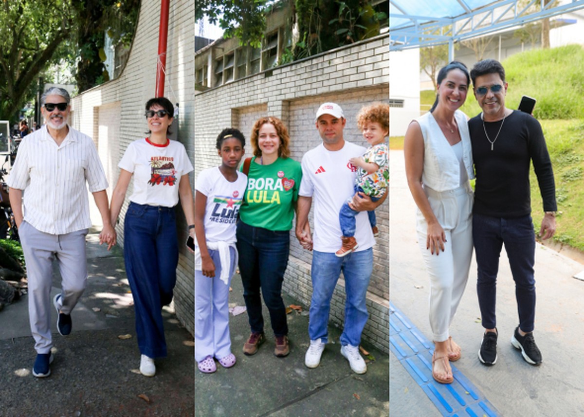 Voto em família: famosos vão às urnas com pais, filhos e parceiros