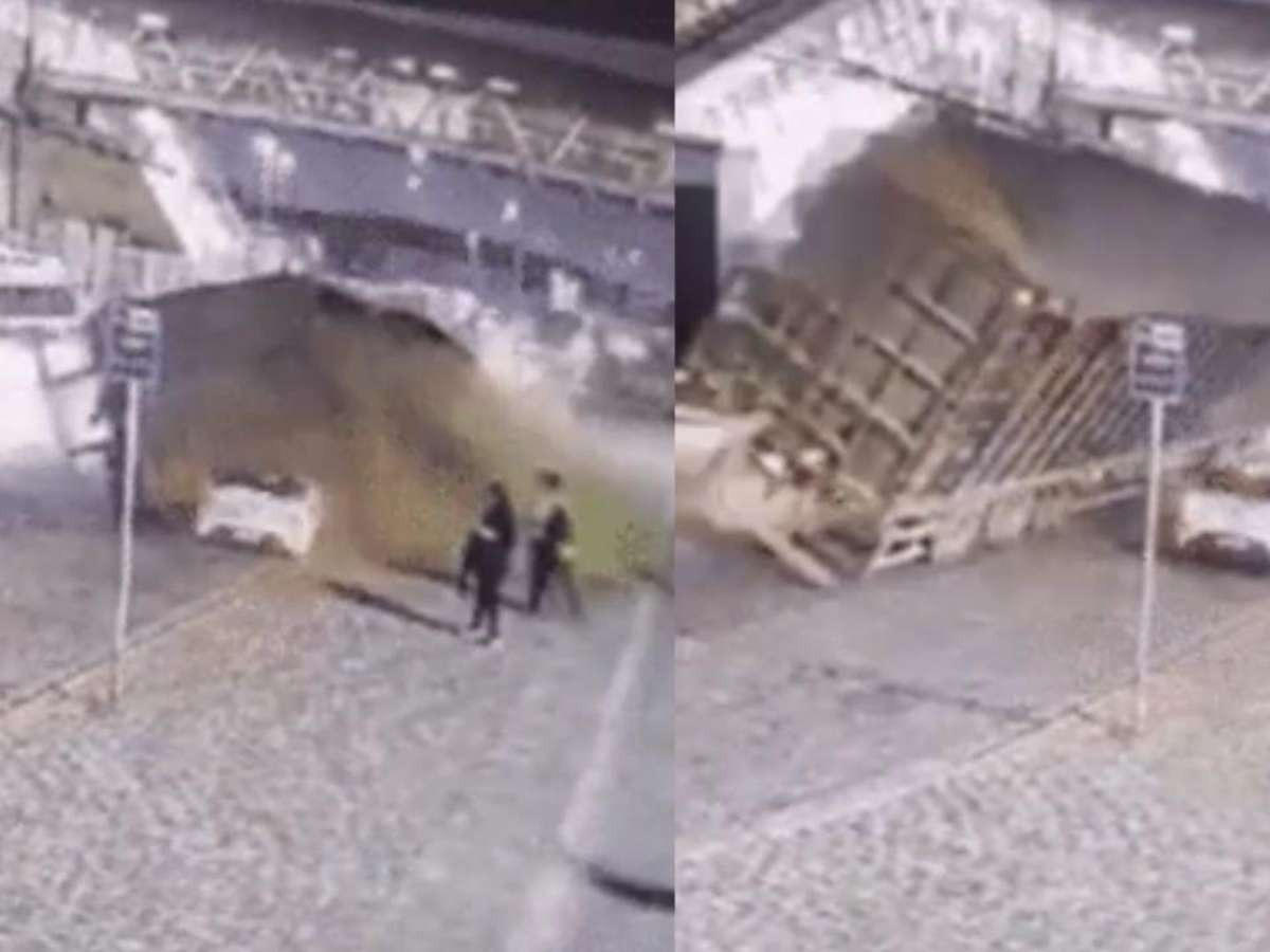 Caminhão carregado de serragem tomba sobre dois carros em Suzano