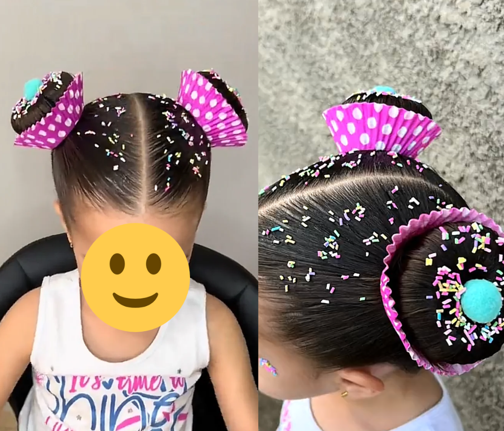 Cabelo Maluco de Cupcake — Foto: Reprodução/TikTok