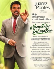 Filho de Juarez Pontes, que foi encontrado morto em casa, desabafa