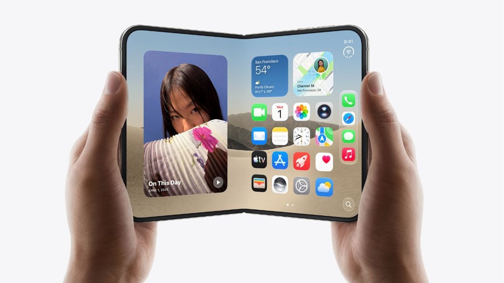 iPhone Duo, primeiro dobrável da Apple, pode exigir até R$ 16.499 em reparos, valor que supera o preço de vários celulares topo de linha — Foto: Reprodução/Apple
