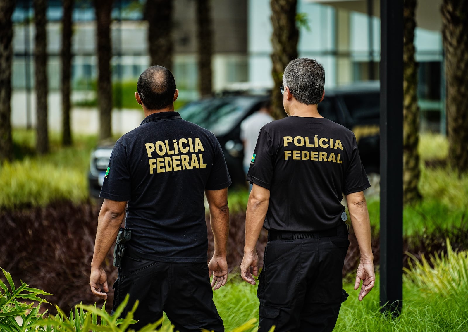 Brasília (DF), 22/02/2024, Movimentação de Policiais Federais, em frente ao Prédio da Polícia Federal em Brasília. Foto: Rafa Neddermeyer/Agência Brasil