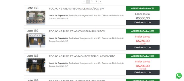 Leilão das Casas Bahia tem máquinas de lavar e fogões a partir de R$ 260
