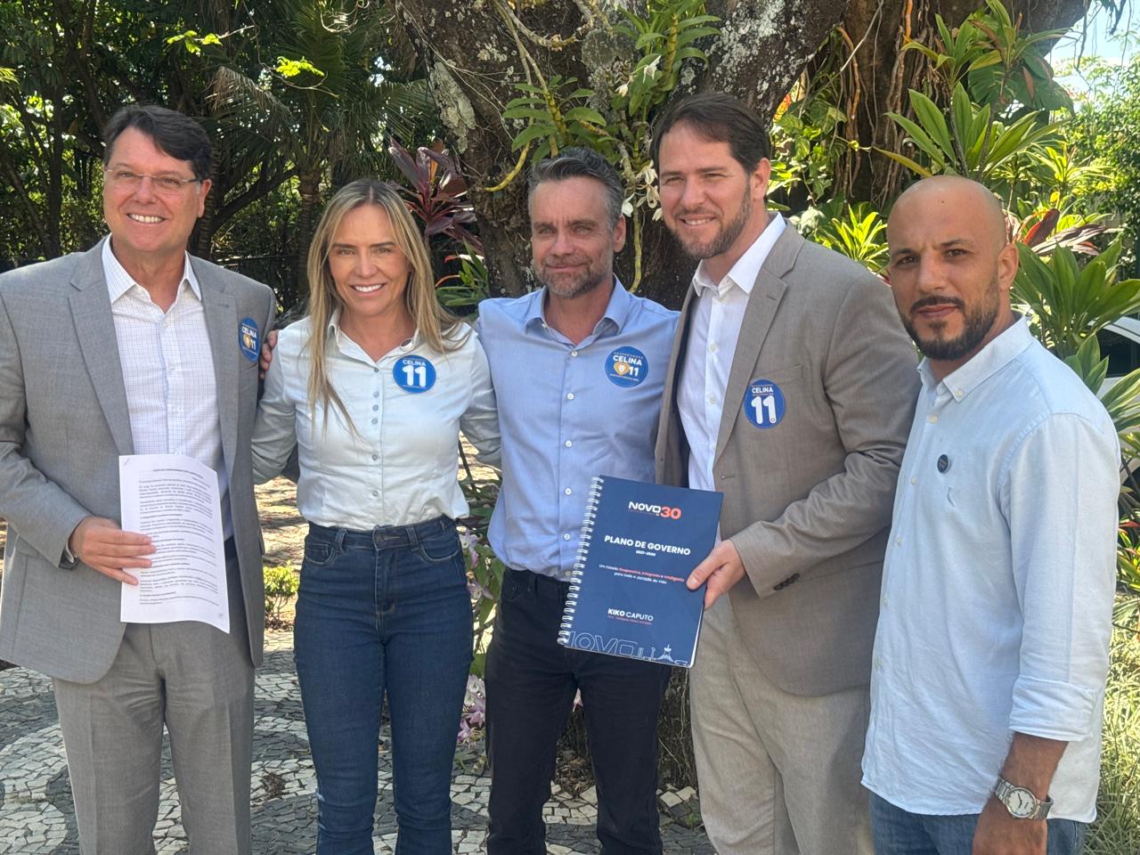 Kiko Caputo declara apoio a Celina Leão no 2º turno após assinatura de carta-compromisso