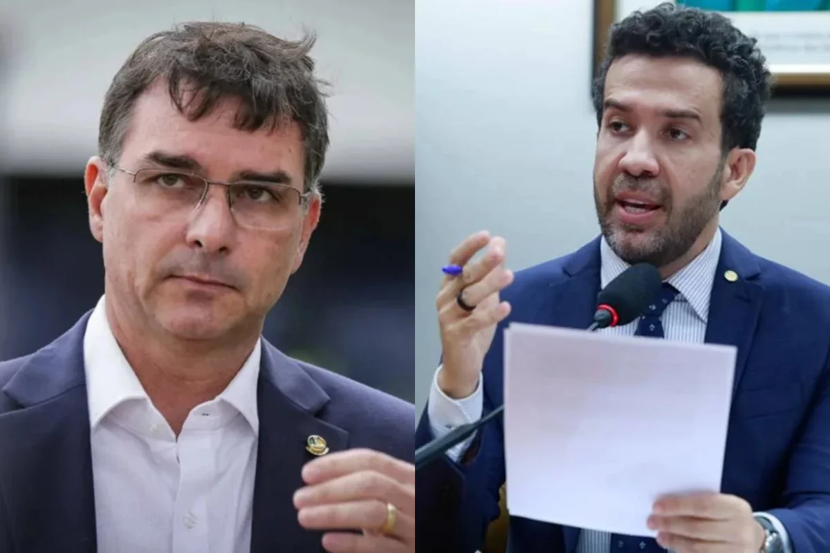 Flávio convida ex-mulher de Janones a debate para barrar deputado; entenda
