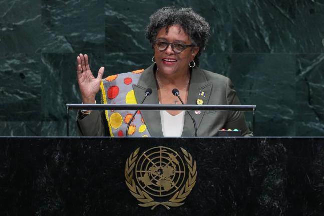Barbados Prime Minister Mia Amor Mottley.